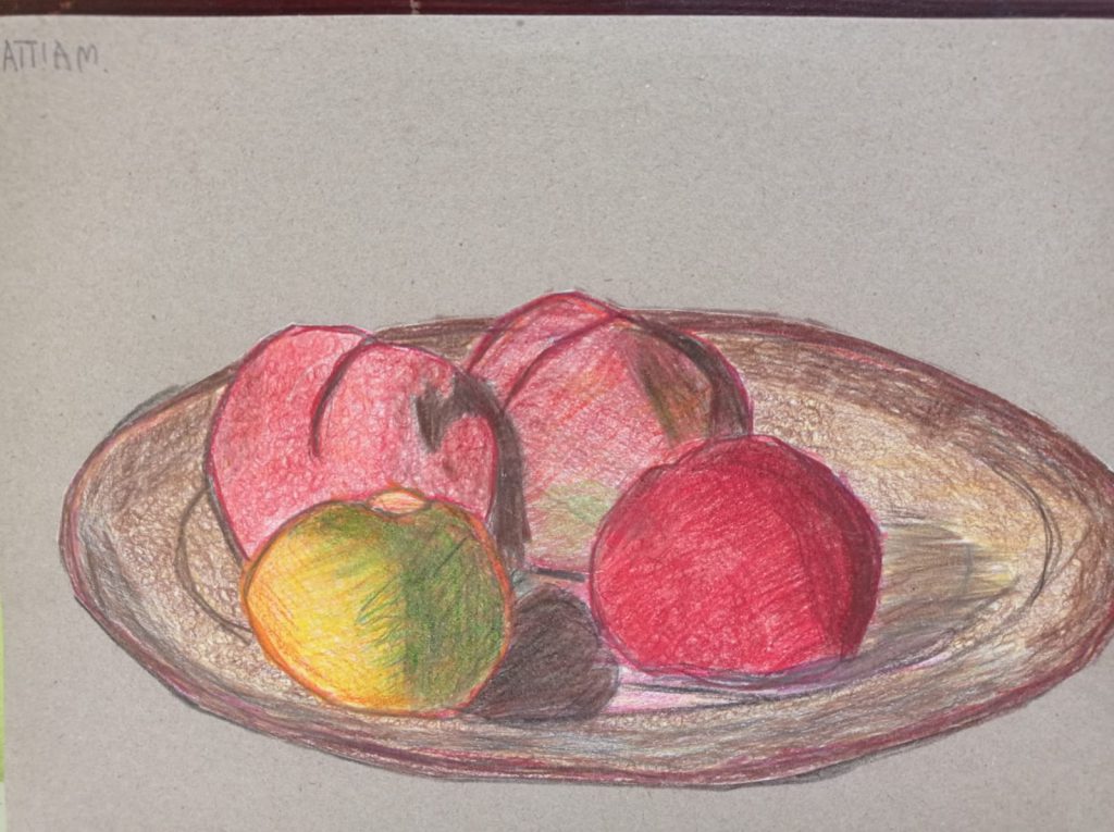 La Natura morta by maria luisa - Illustrated by Classe Quarta A - Scuola Primaria Convitto Melchiorre Delfico  - Ourboox.com