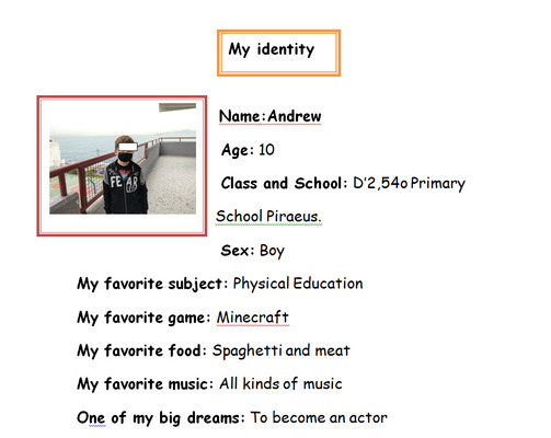 My identity by Georgia - Ourboox.com