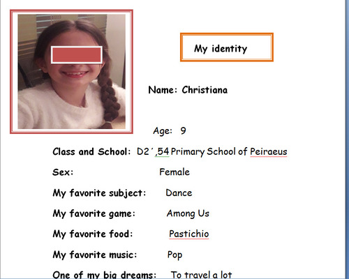My identity by Georgia - Ourboox.com