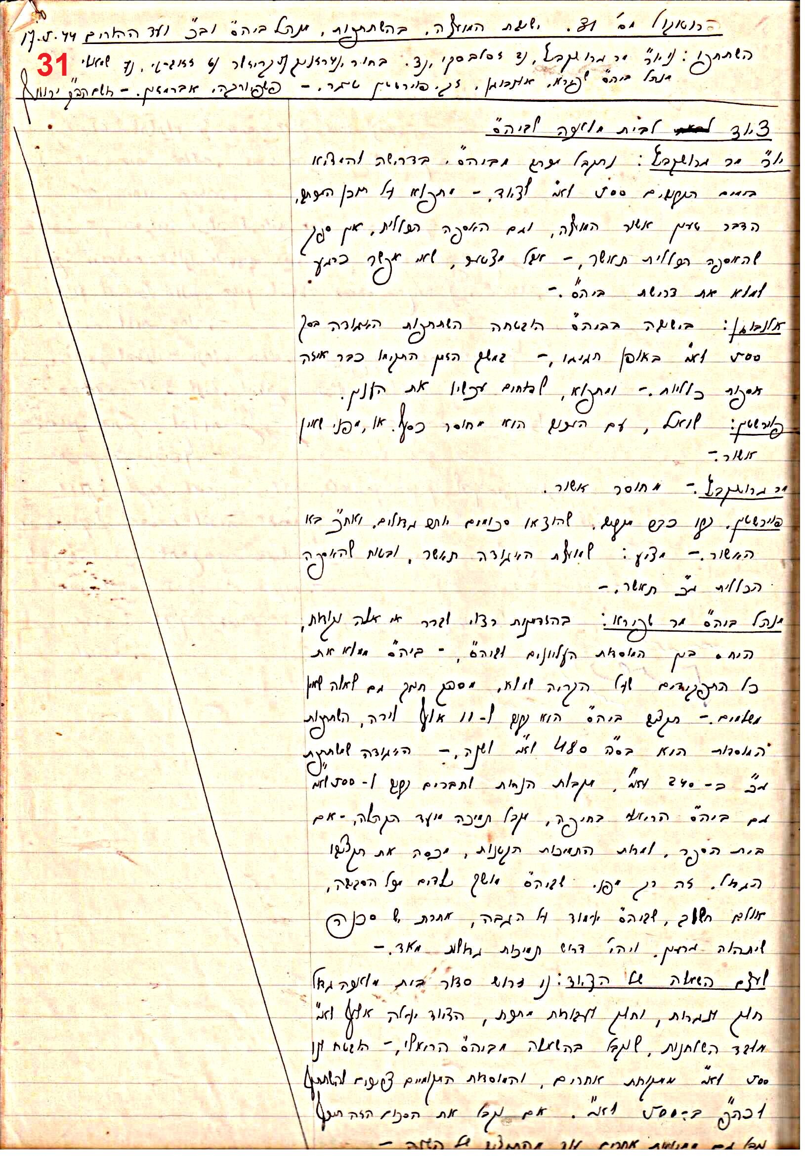 פרוטוקול 47 אגודה שיתופית – מועצה 25.10.54 – 6.2.44 by riki deri - Illustrated by מוזיאון בית גרושקביץ / כרך 47 - Ourboox.com