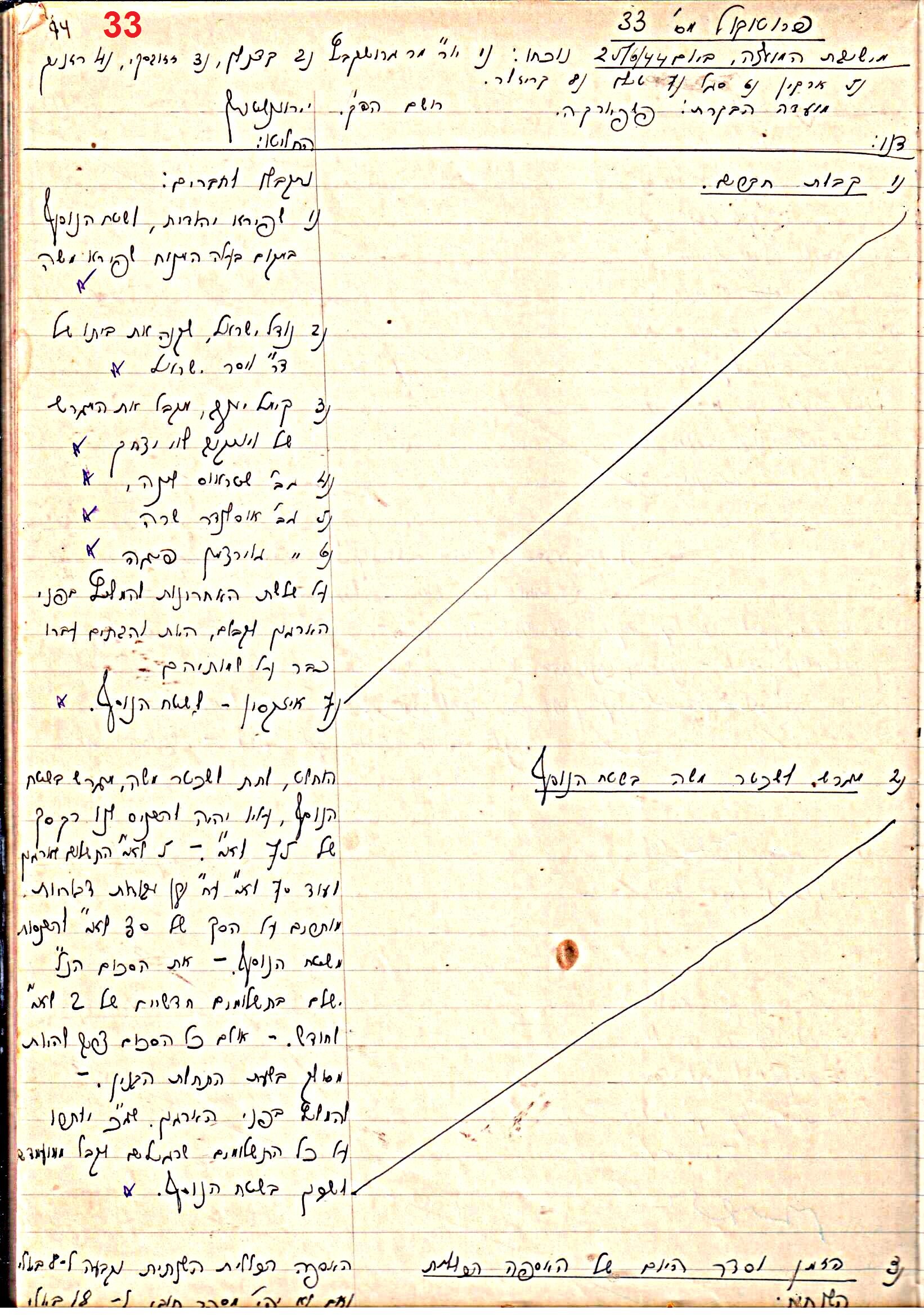 פרוטוקול 47 אגודה שיתופית – מועצה 25.10.54 – 6.2.44 by riki deri - Illustrated by מוזיאון בית גרושקביץ / כרך 47 - Ourboox.com