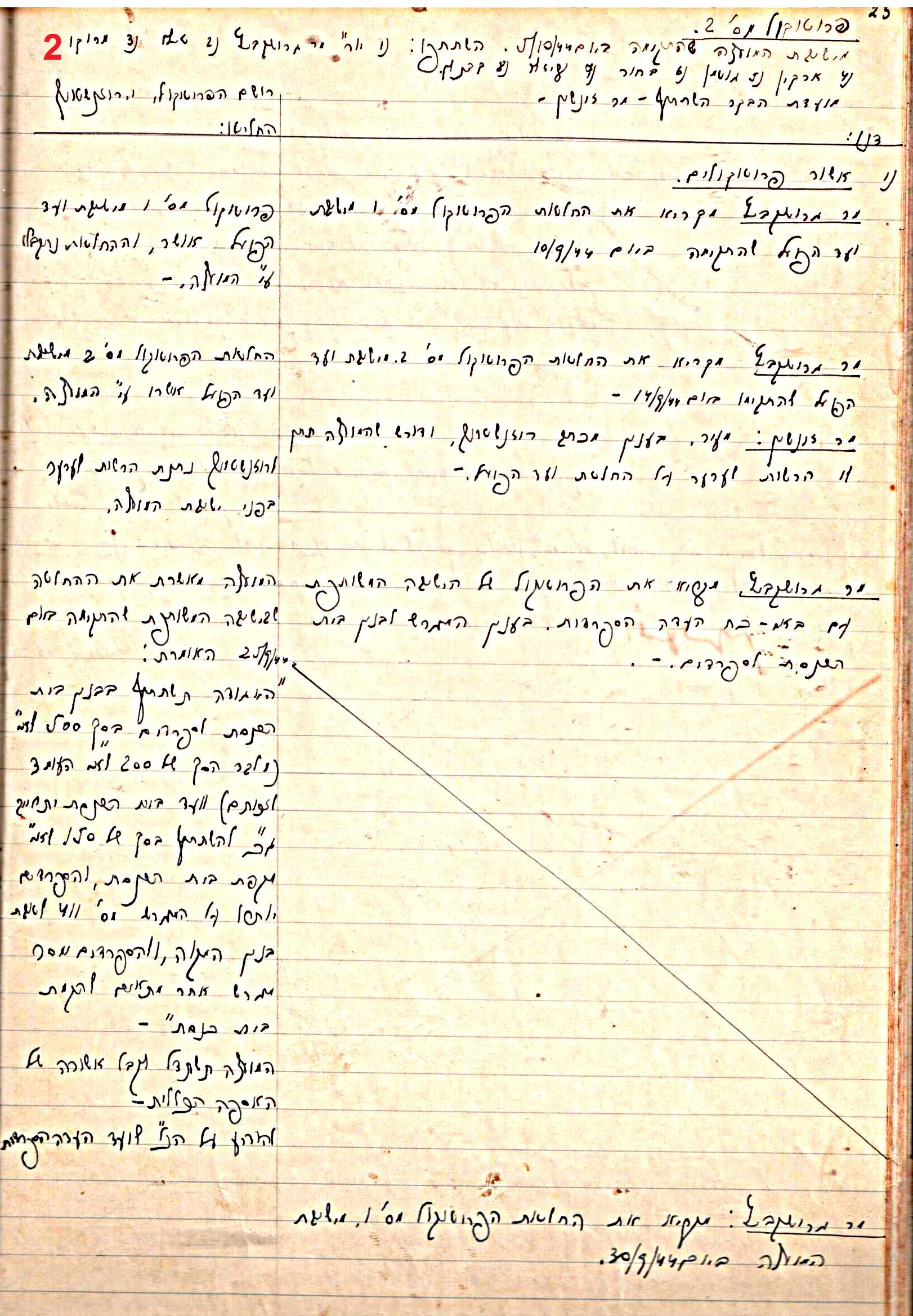 פרוטוקול 47 אגודה שיתופית – מועצה 25.10.54 – 6.2.44 by riki deri - Illustrated by מוזיאון בית גרושקביץ / כרך 47 - Ourboox.com