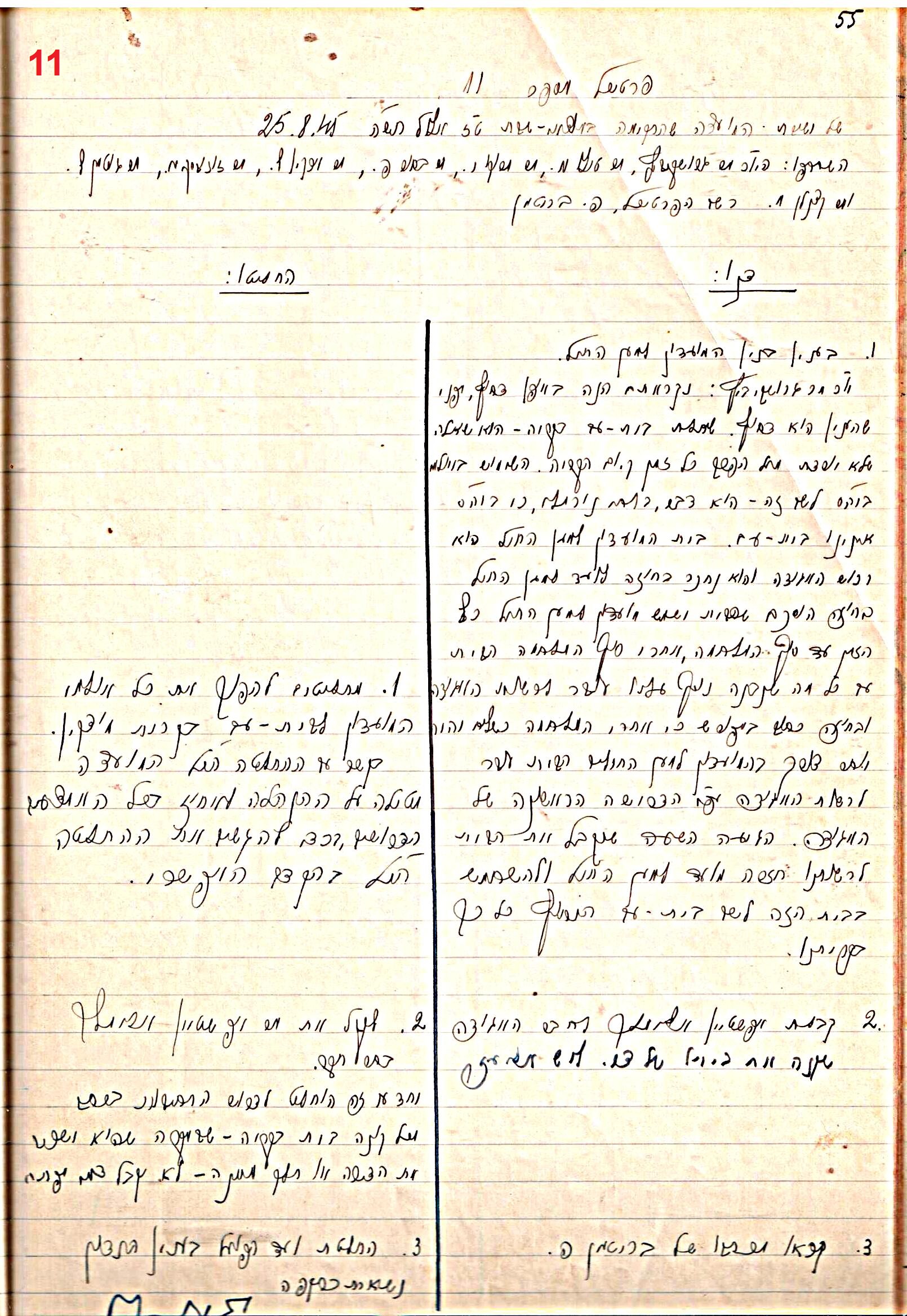 פרוטוקול 47 אגודה שיתופית – מועצה 25.10.54 – 6.2.44 by riki deri - Illustrated by מוזיאון בית גרושקביץ / כרך 47 - Ourboox.com