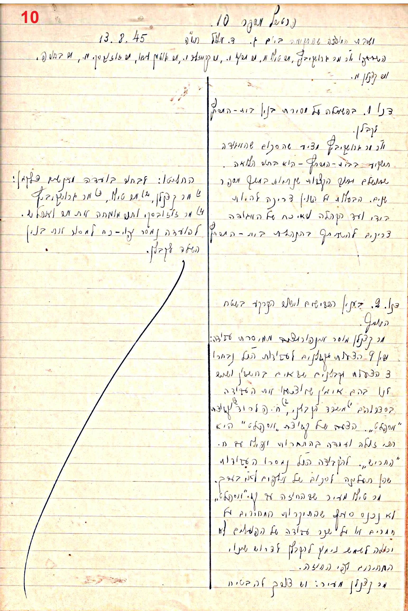פרוטוקול 47 אגודה שיתופית – מועצה 25.10.54 – 6.2.44 by riki deri - Illustrated by מוזיאון בית גרושקביץ / כרך 47 - Ourboox.com