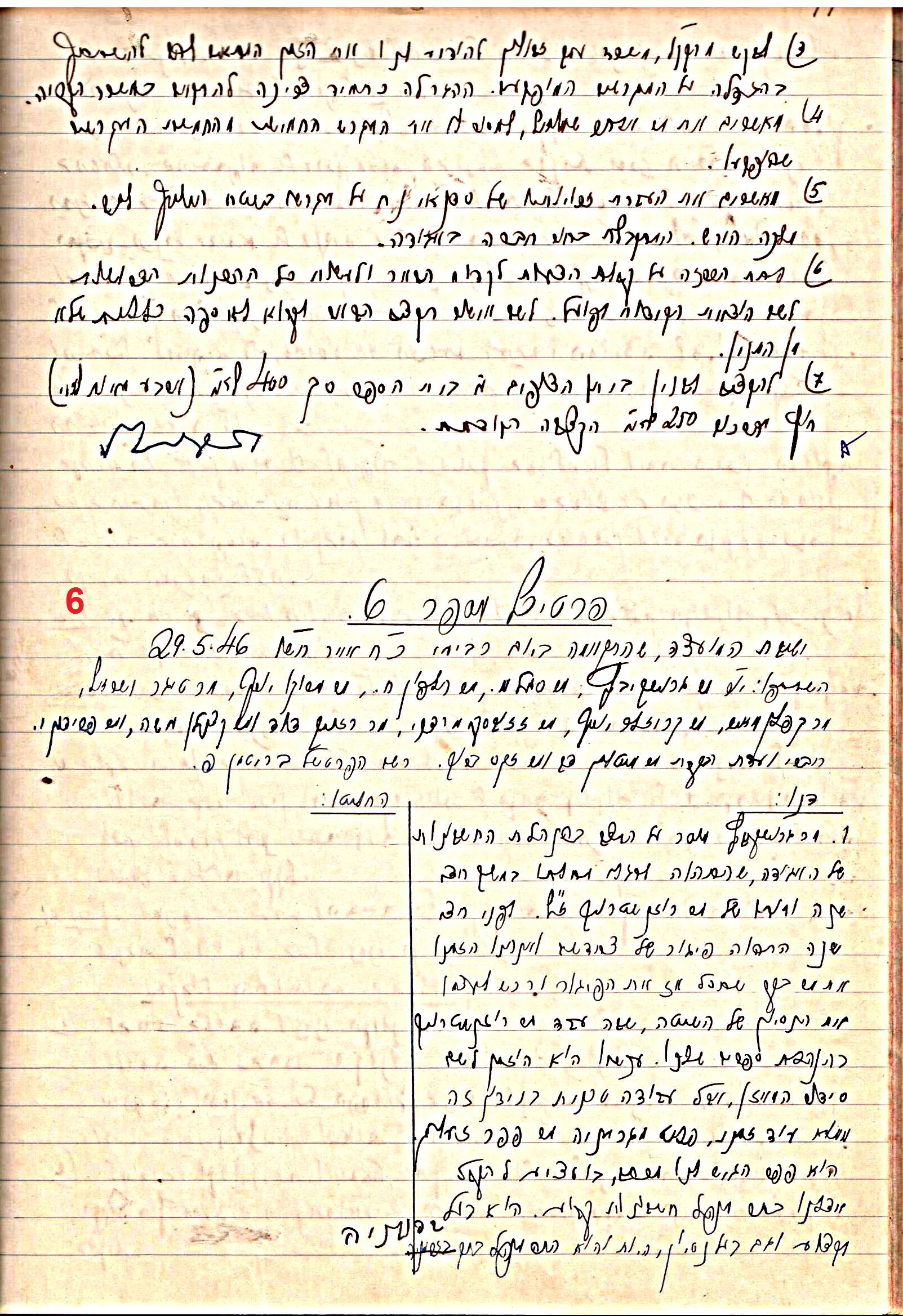 פרוטוקול 47 אגודה שיתופית – מועצה 25.10.54 – 6.2.44 by riki deri - Illustrated by מוזיאון בית גרושקביץ / כרך 47 - Ourboox.com