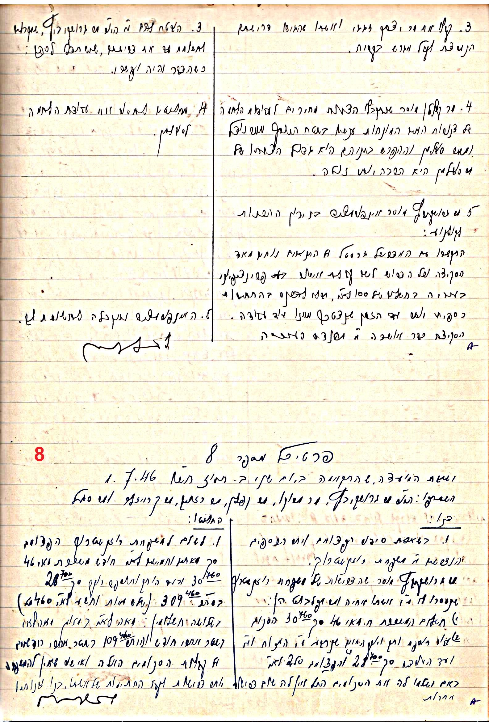 פרוטוקול 47 אגודה שיתופית – מועצה 25.10.54 – 6.2.44 by riki deri - Illustrated by מוזיאון בית גרושקביץ / כרך 47 - Ourboox.com