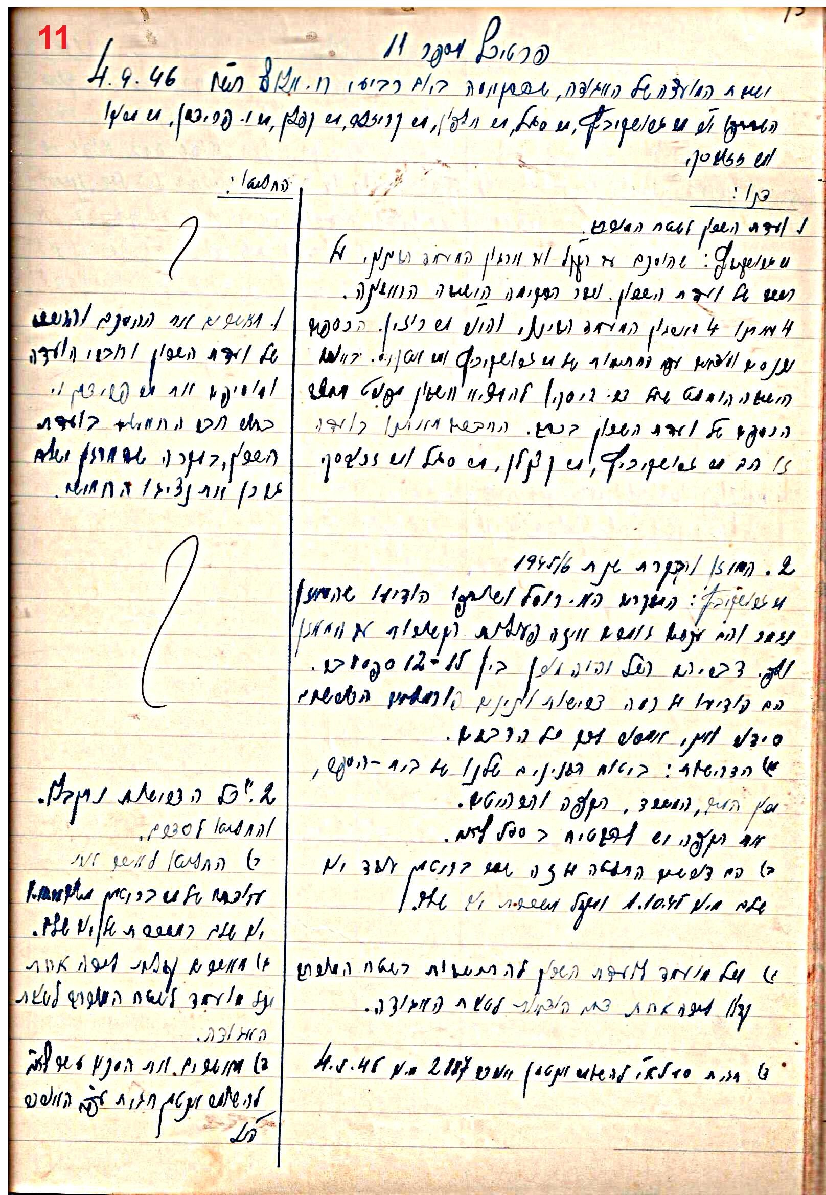 פרוטוקול 47 אגודה שיתופית – מועצה 25.10.54 – 6.2.44 by riki deri - Illustrated by מוזיאון בית גרושקביץ / כרך 47 - Ourboox.com