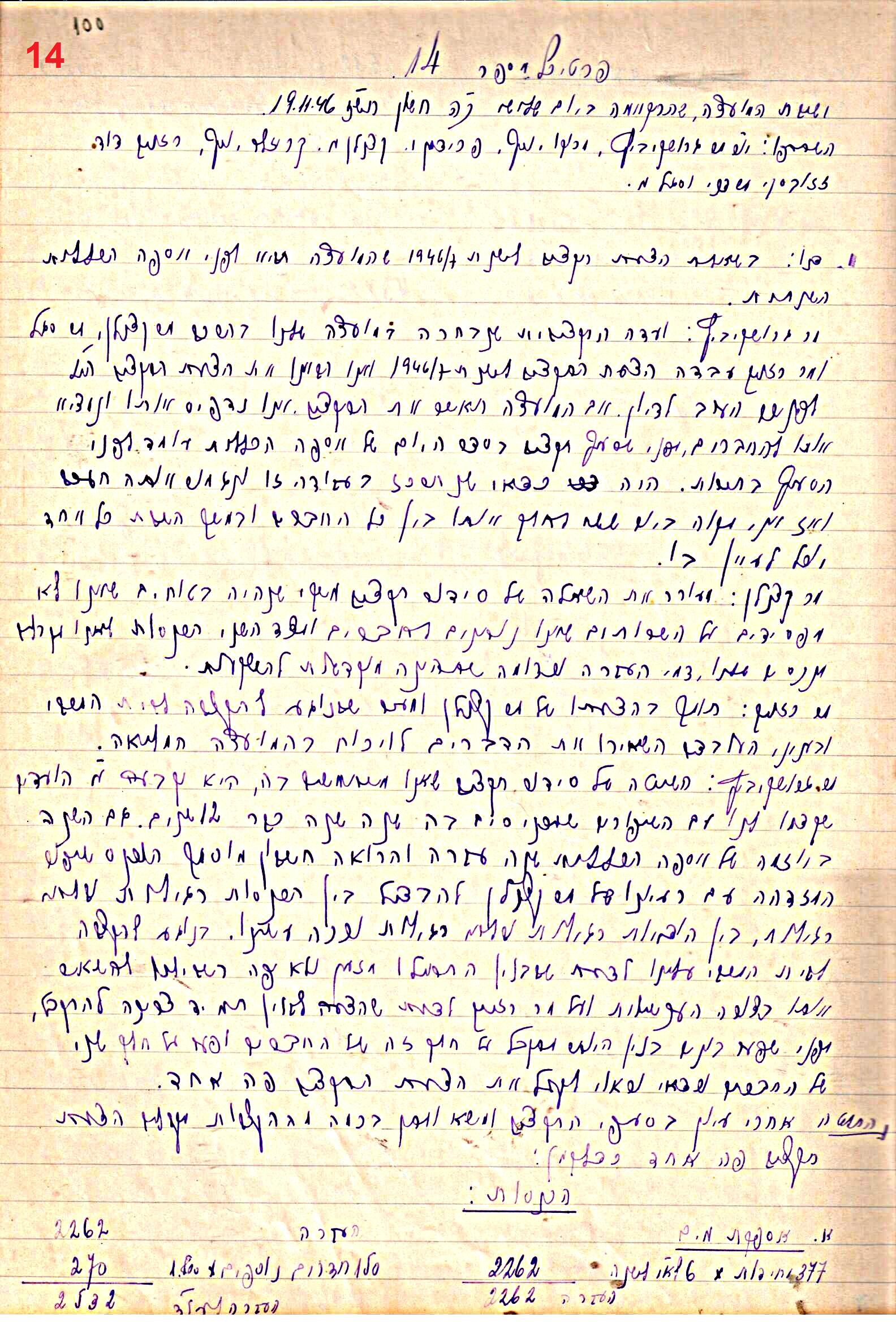 פרוטוקול 47 אגודה שיתופית – מועצה 25.10.54 – 6.2.44 by riki deri - Illustrated by מוזיאון בית גרושקביץ / כרך 47 - Ourboox.com