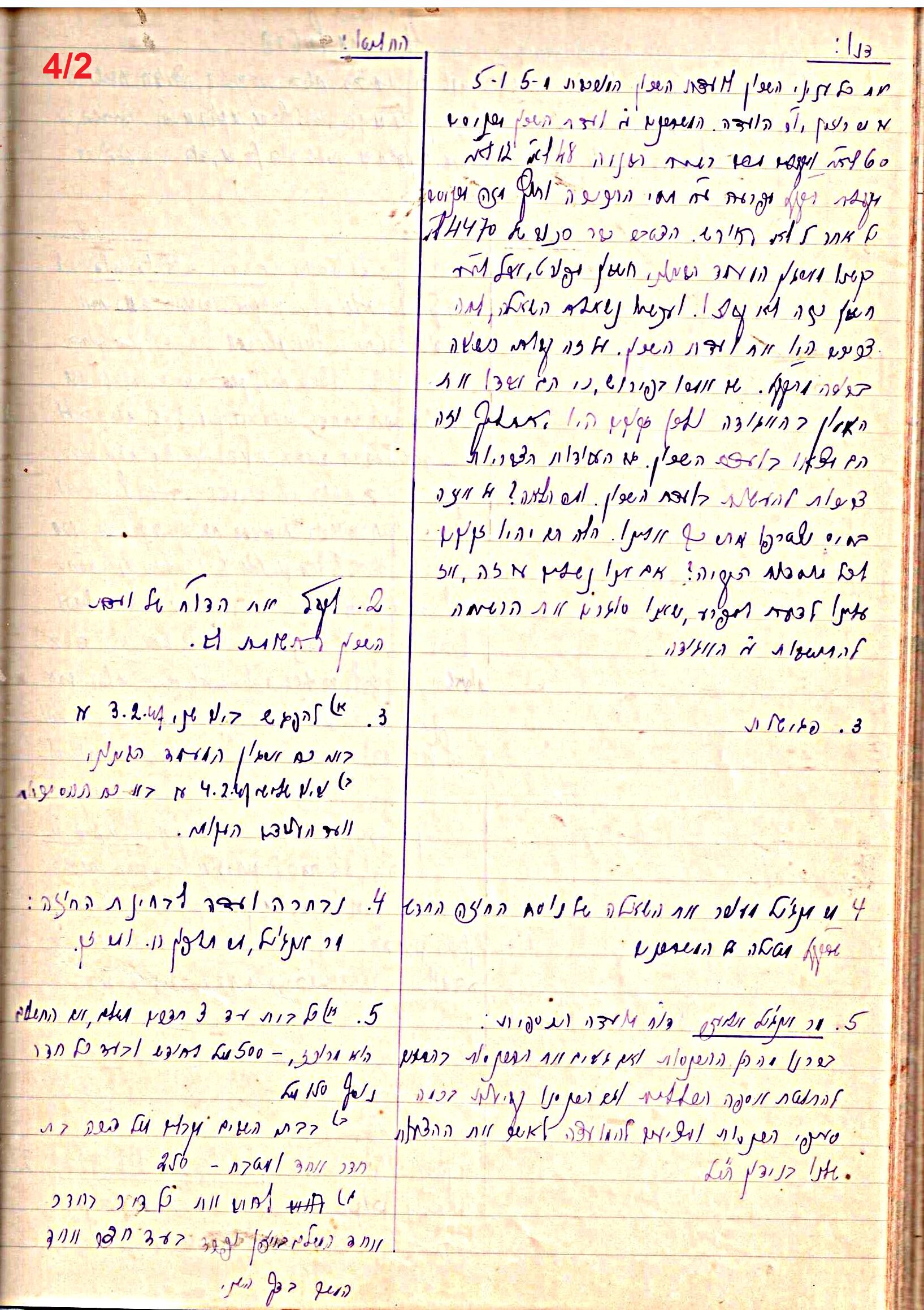 פרוטוקול 47 אגודה שיתופית – מועצה 25.10.54 – 6.2.44 by riki deri - Illustrated by מוזיאון בית גרושקביץ / כרך 47 - Ourboox.com