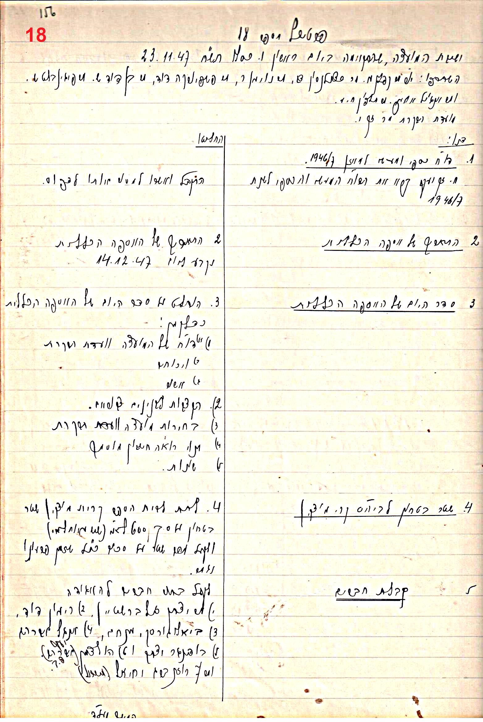 פרוטוקול 47 אגודה שיתופית – מועצה 25.10.54 – 6.2.44 by riki deri - Illustrated by מוזיאון בית גרושקביץ / כרך 47 - Ourboox.com