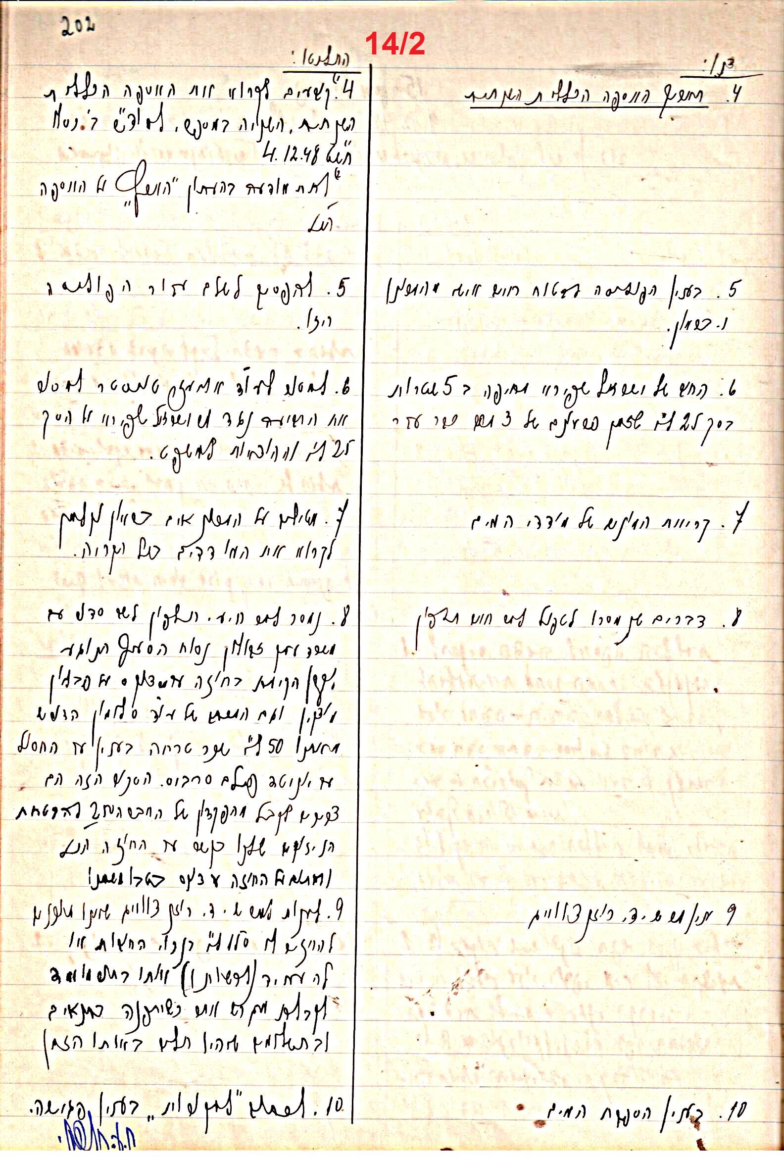 פרוטוקול 47 אגודה שיתופית – מועצה 25.10.54 – 6.2.44 by riki deri - Illustrated by מוזיאון בית גרושקביץ / כרך 47 - Ourboox.com