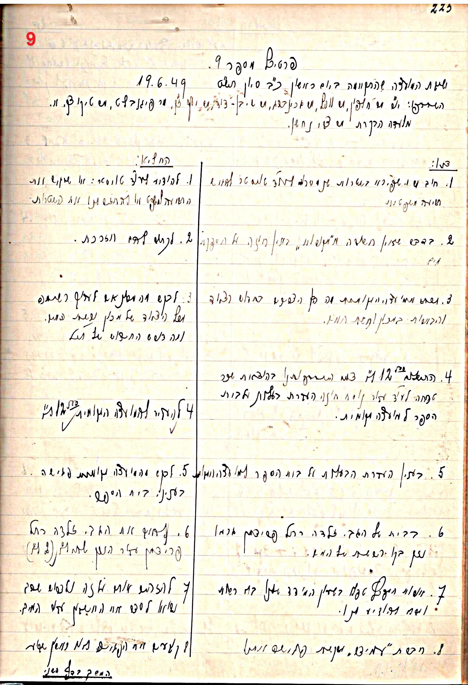 פרוטוקול 47 אגודה שיתופית – מועצה 25.10.54 – 6.2.44 by riki deri - Illustrated by מוזיאון בית גרושקביץ / כרך 47 - Ourboox.com