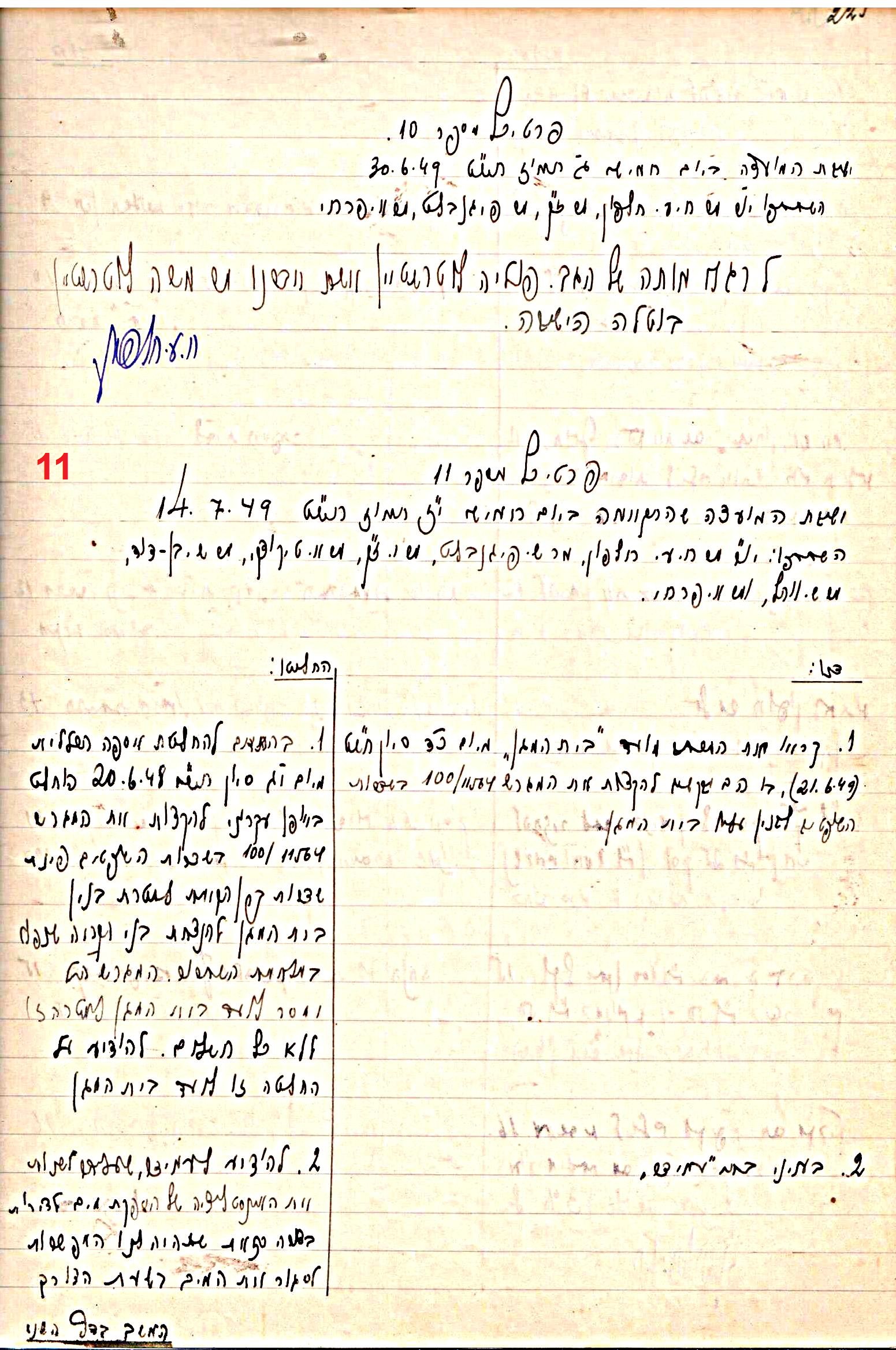 פרוטוקול 47 אגודה שיתופית – מועצה 25.10.54 – 6.2.44 by riki deri - Illustrated by מוזיאון בית גרושקביץ / כרך 47 - Ourboox.com