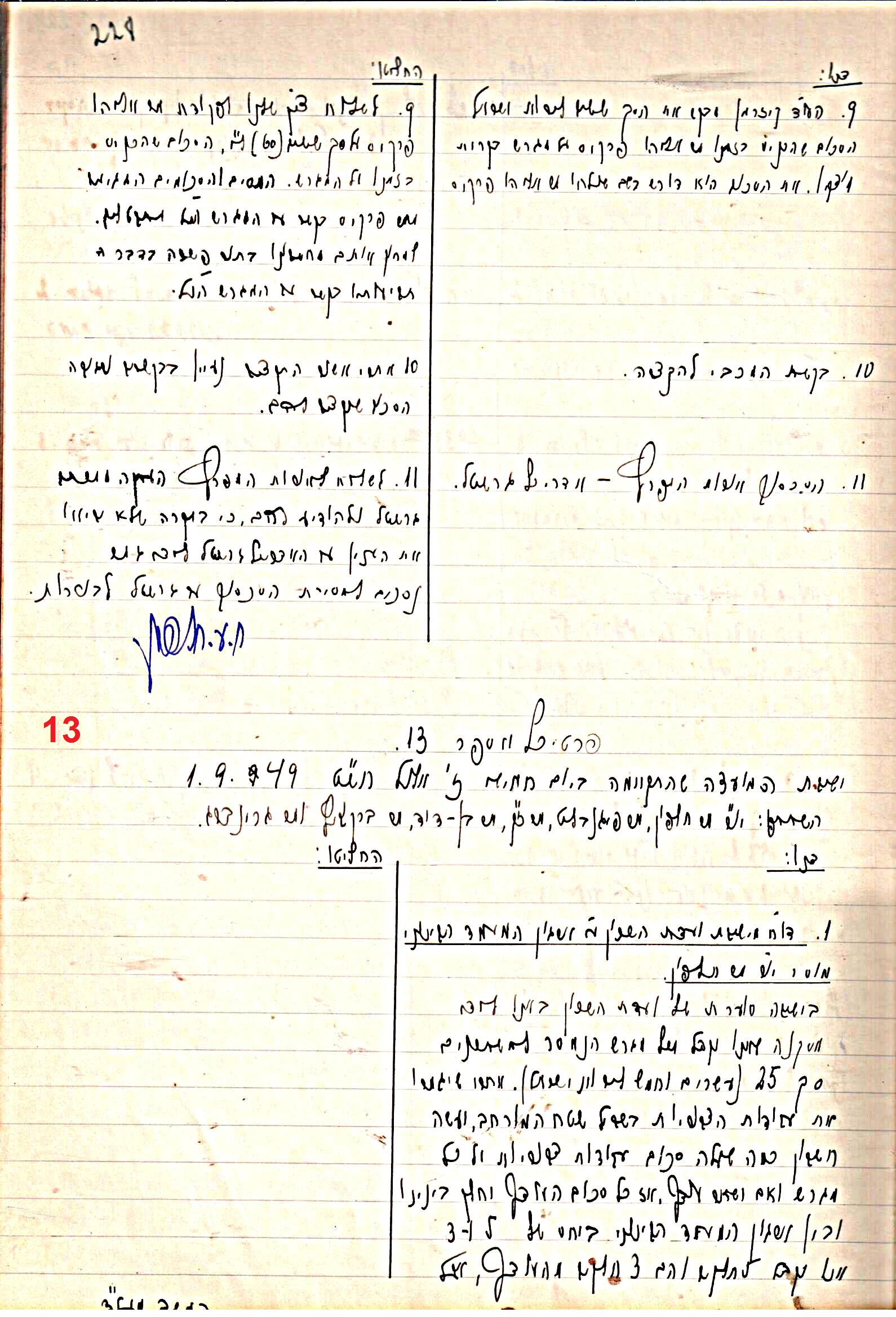 פרוטוקול 47 אגודה שיתופית – מועצה 25.10.54 – 6.2.44 by riki deri - Illustrated by מוזיאון בית גרושקביץ / כרך 47 - Ourboox.com