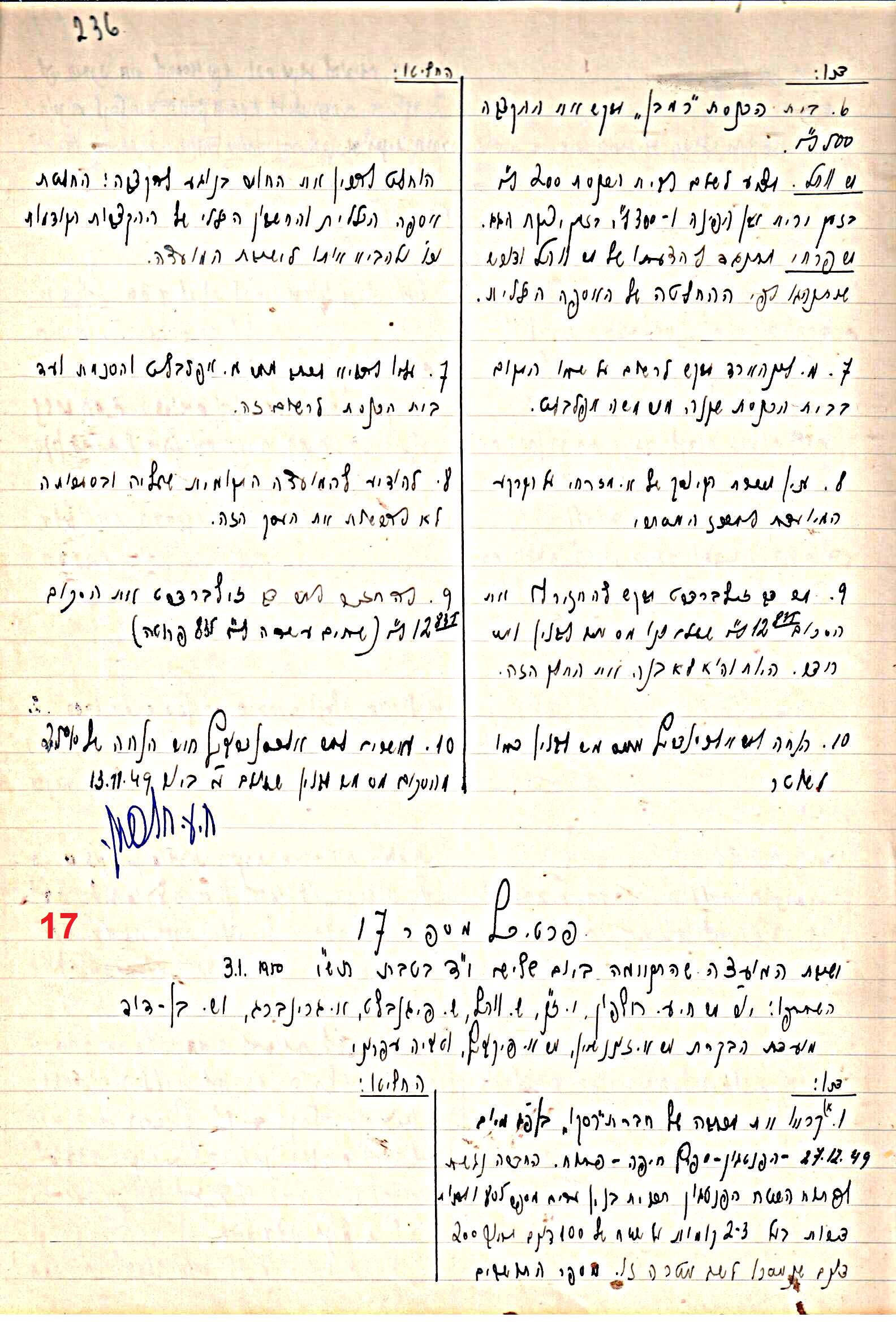 פרוטוקול 47 אגודה שיתופית – מועצה 25.10.54 – 6.2.44 by riki deri - Illustrated by מוזיאון בית גרושקביץ / כרך 47 - Ourboox.com