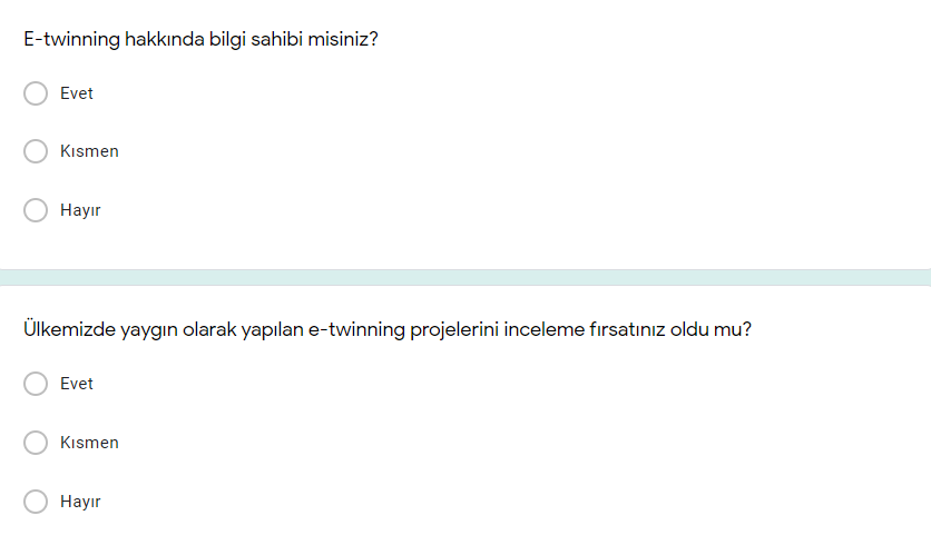 E-twinning Öğretmen Soruları by Merve BOZKURT - Ourboox.com