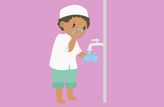 نتعلم خطوات الوضوء by moris - Illustrated by موريس ابو مخ - Ourboox.com