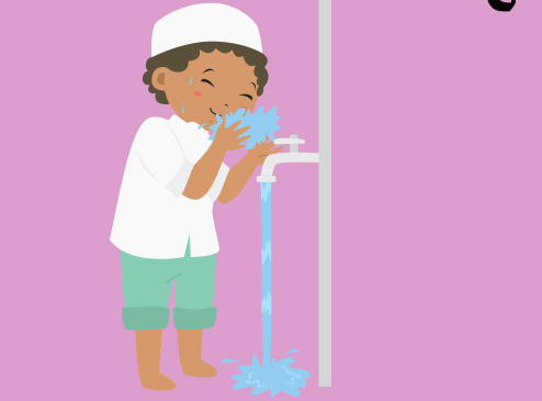 نتعلم خطوات الوضوء by moris - Illustrated by موريس ابو مخ - Ourboox.com