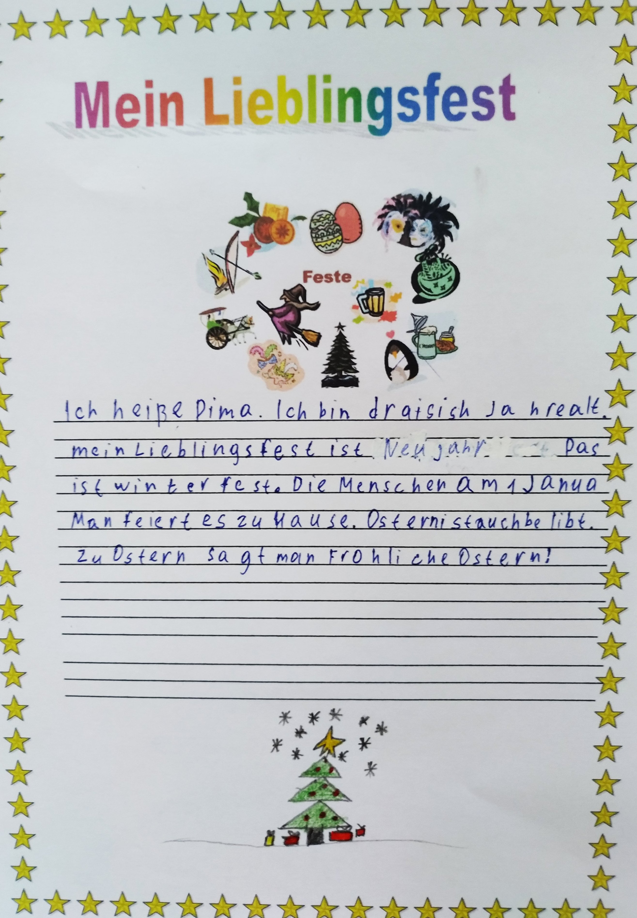 Mein Lieblingsfest by Mariia - Illustrated by Borovkova Mariia - Ourboox.com