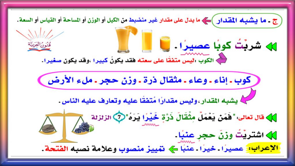 التمييز في اللغة العربية لطبقة صف الثامن by zainab - Illustrated by zainab abu kaf - Ourboox.com